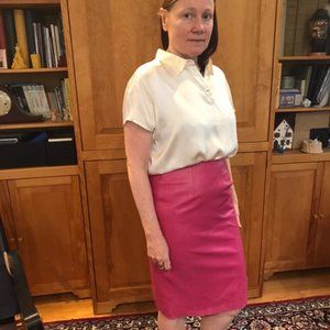 West Bay Sport Leathers genuine pink skirt